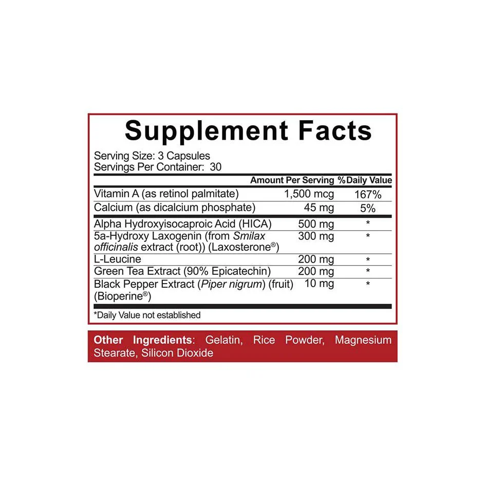 5% Nutrition Bigger by the day 90 caps - Image 2