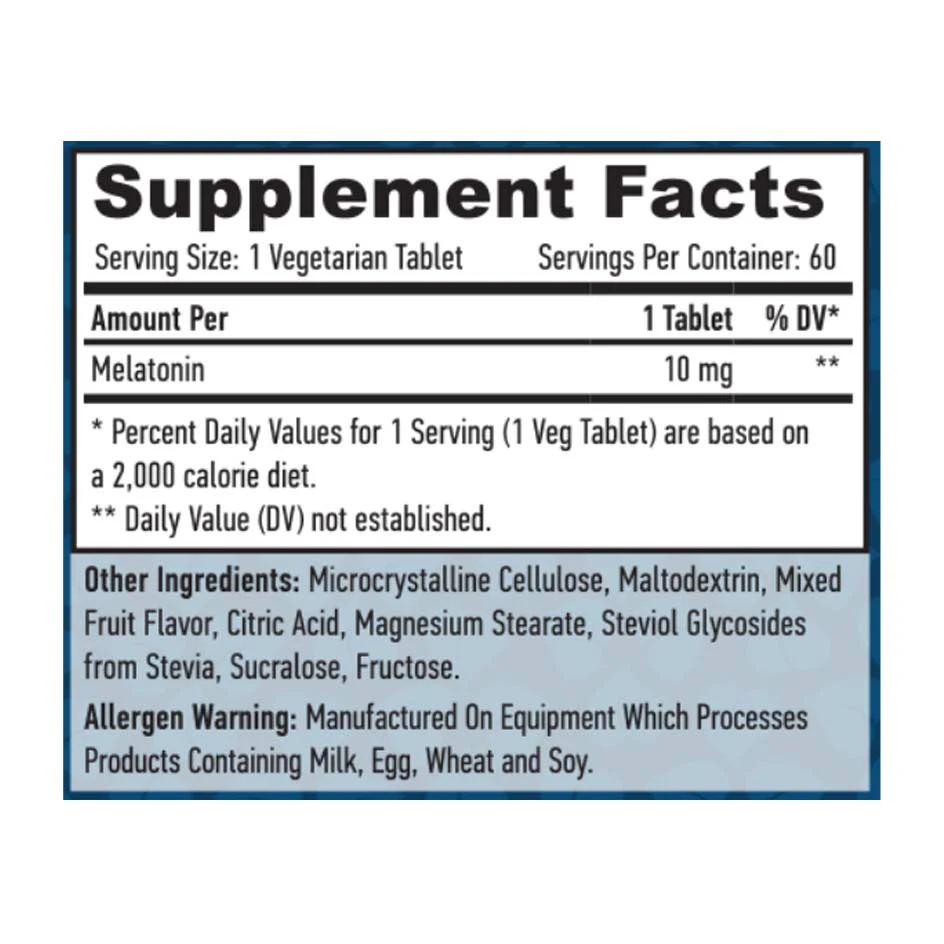 Haya Labs Melatonin Fast Dissolve 10mg - 60 tabs - Image 2