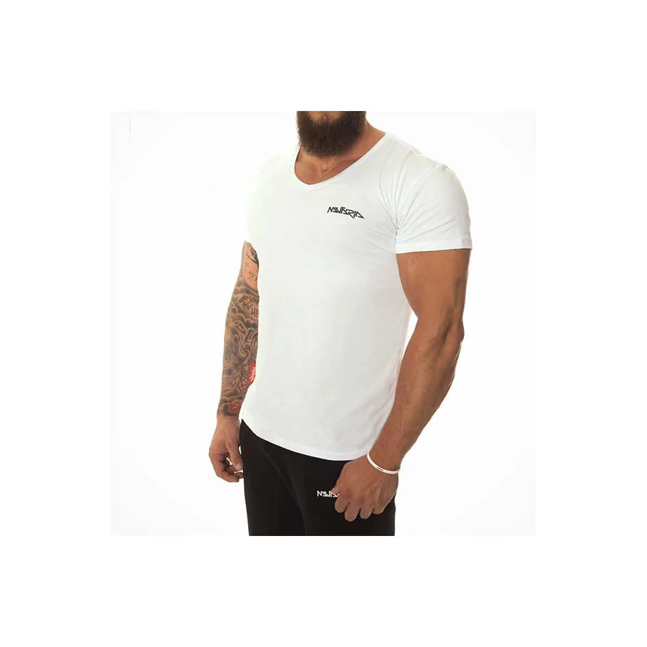 Mutaria T-Shirt V-Neck White - Image 2