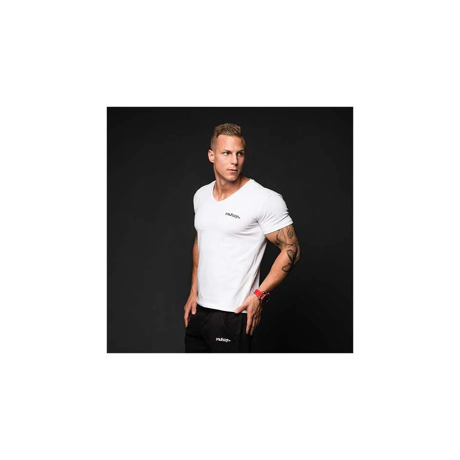 Mutaria T-Shirt V-Neck White - Image 3