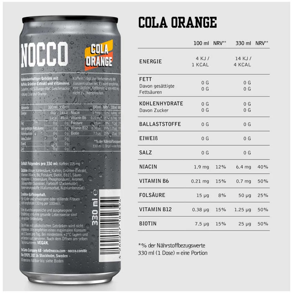 Nocco Focus Energy Drink 330ml - Image 7