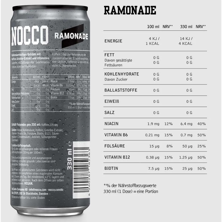 Nocco Focus Energy Drink 330ml - Image 9