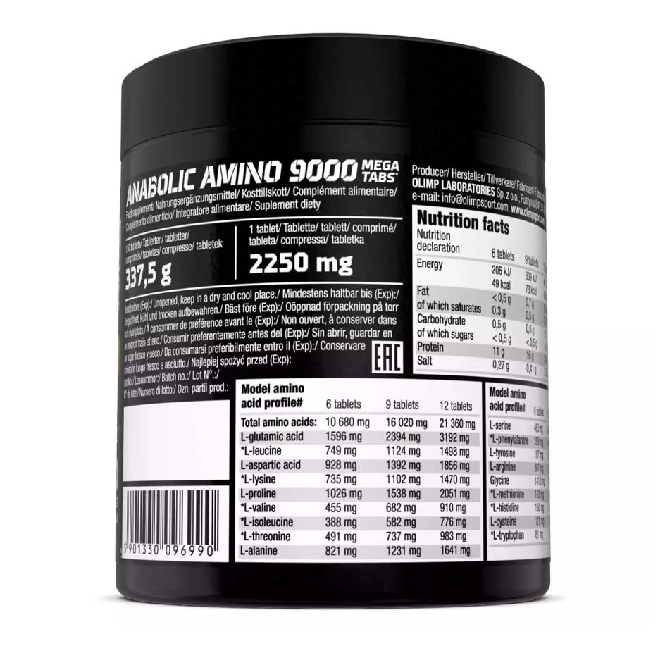 Olimp Anabolic Amino 9000 / 150 mega tabs - Image 2