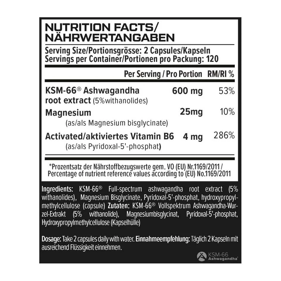 VAST Ashwagandha 600 PRO 120 caps - Image 2