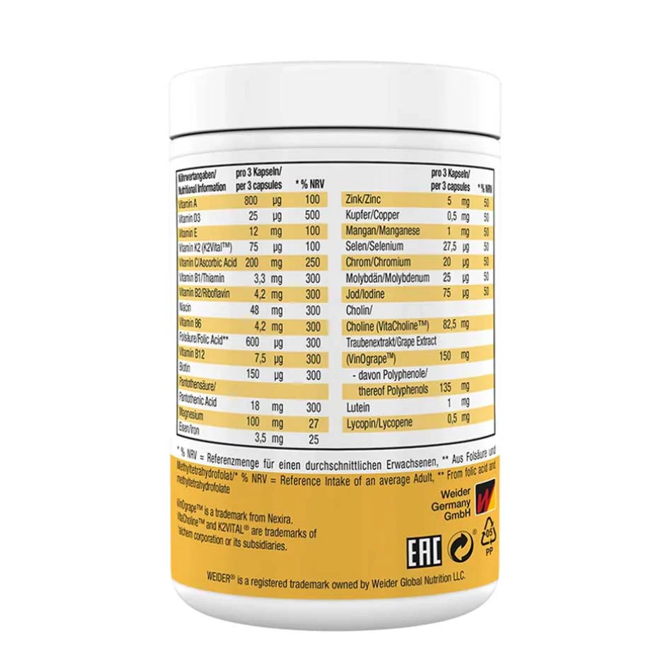 Weider Multivitamin Complete 90 caps - Image 2