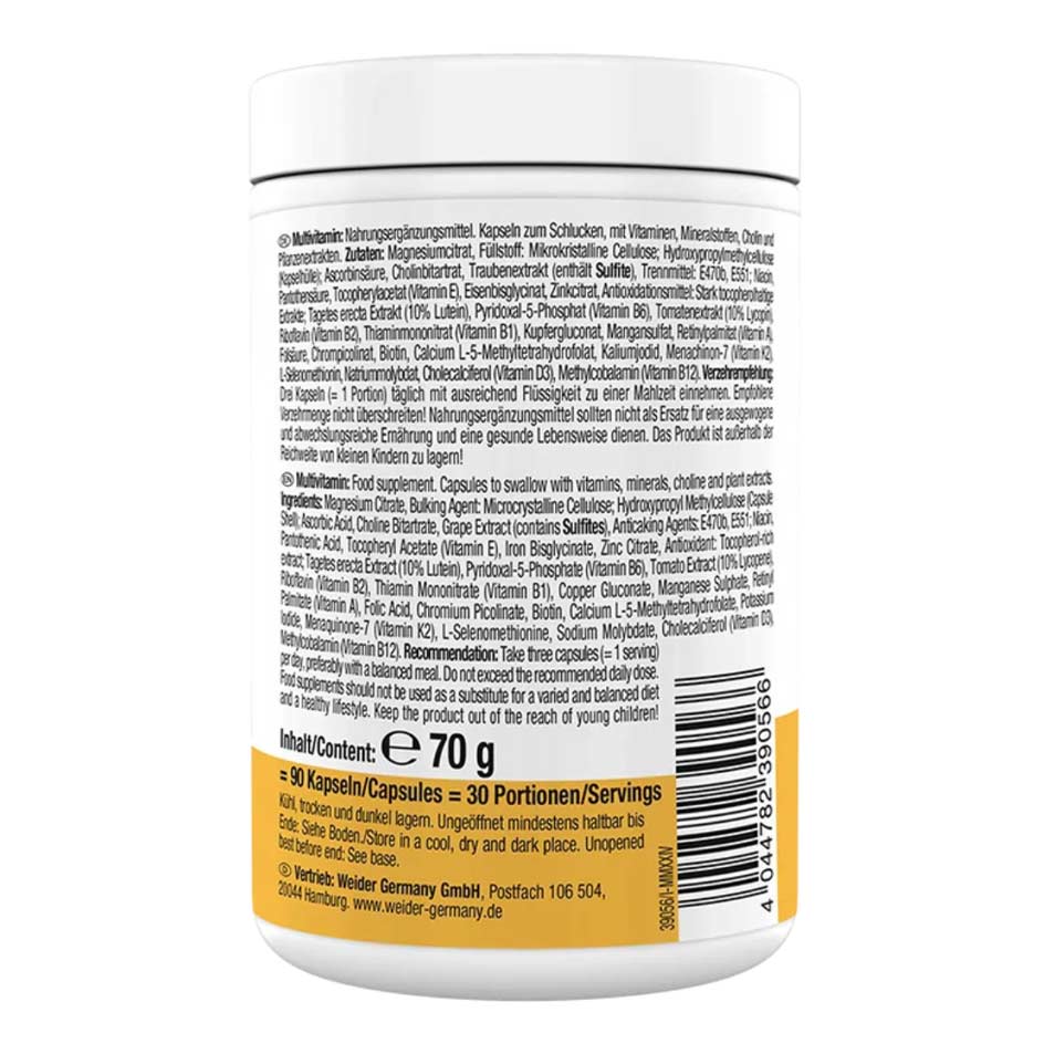 Weider Multivitamin Complete 90 caps - Image 3